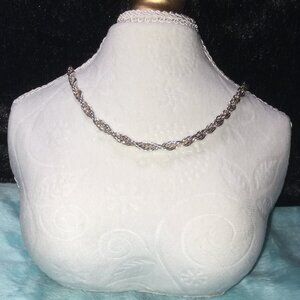 Vintage Italian 925 Sterling Silver French Rope Chain • 20” • 21g
